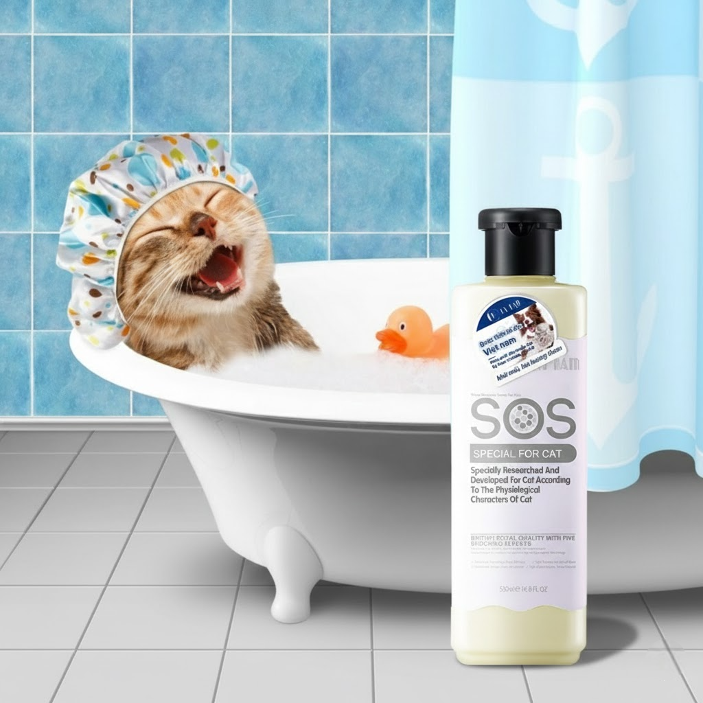 SOS sữa tắm chuyên biệt cho mèo