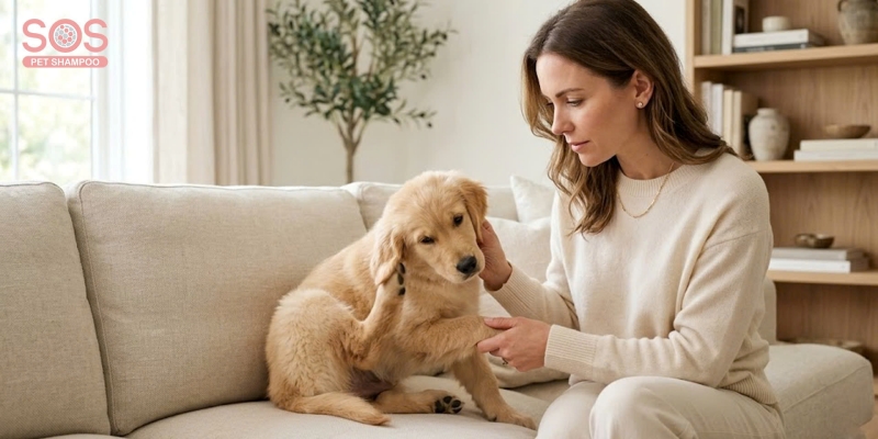 Nhận diện những sai lầm khi chăm sóc da chó mèo khiến thú cưng ngứa ngáy.