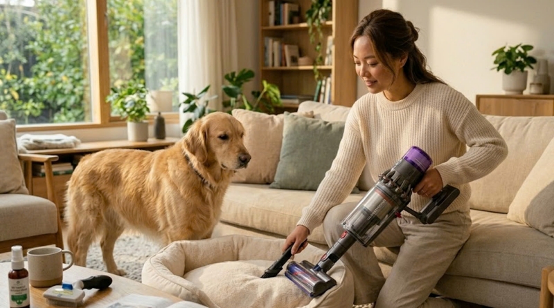 Trị bọ chét chó tận gốc đòi hỏi việc vệ sinh môi trường sống khắt khe.