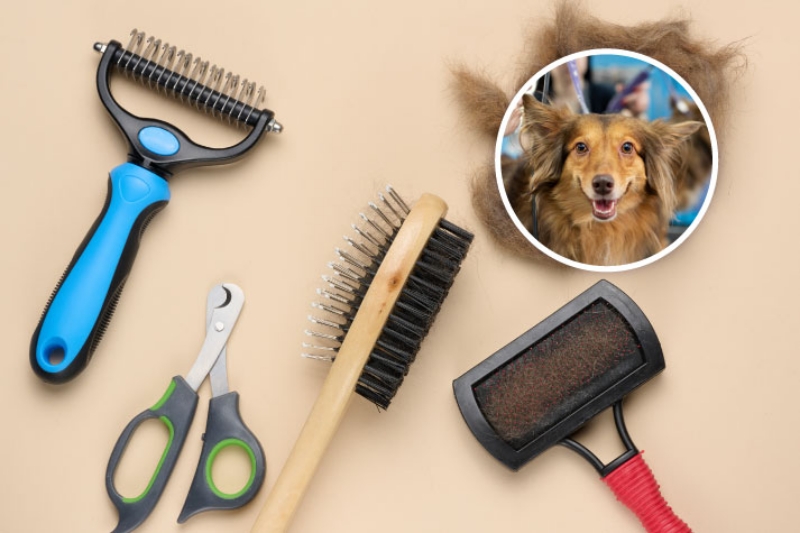 Bộ dụng cụ chăm sóc tối giản cho làn da chó mèo nhạy cảm.