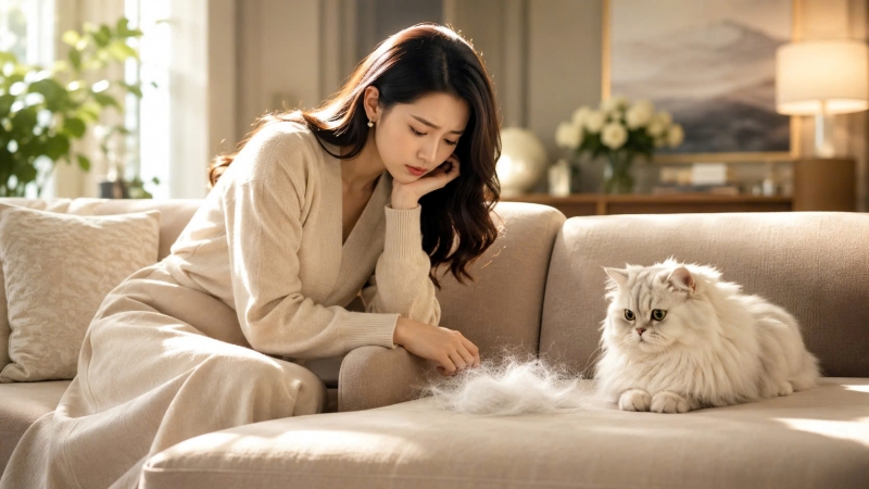 Nhận biết chó mèo rụng lông có bình thường không qua các dấu hiệu trên da.