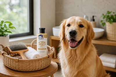 Quy hoạch góc grooming mini gọn gàng giúp thói quen chăm sóc chó mèo trở nên dễ dàng và nhanh chóng hơn.
