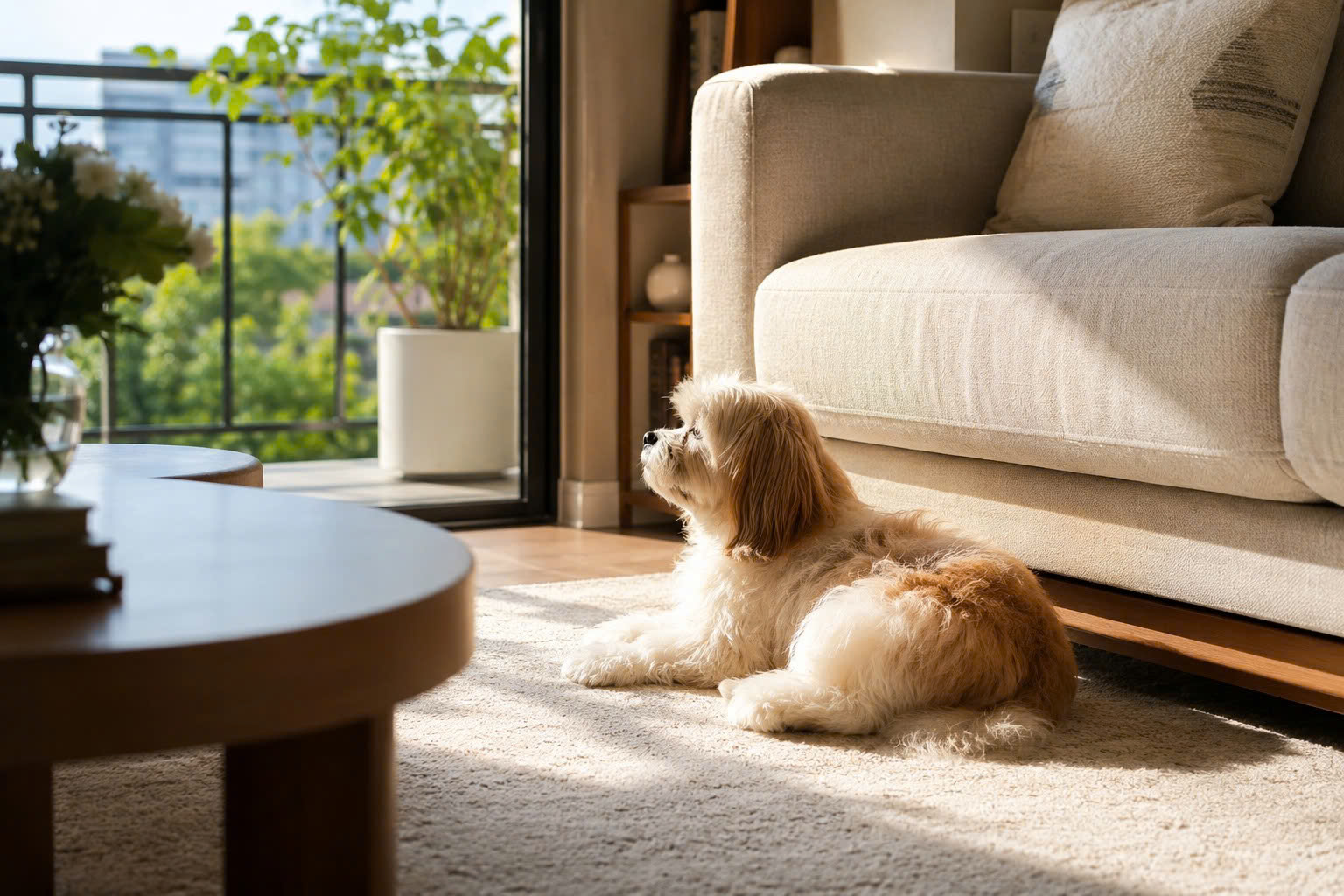 Không gian căn hộ kín yêu cầu một giải pháp grooming tinh tế để giữ bộ lông ráo mịn và hạn chế mùi hôi quẩn lại trong nhà.