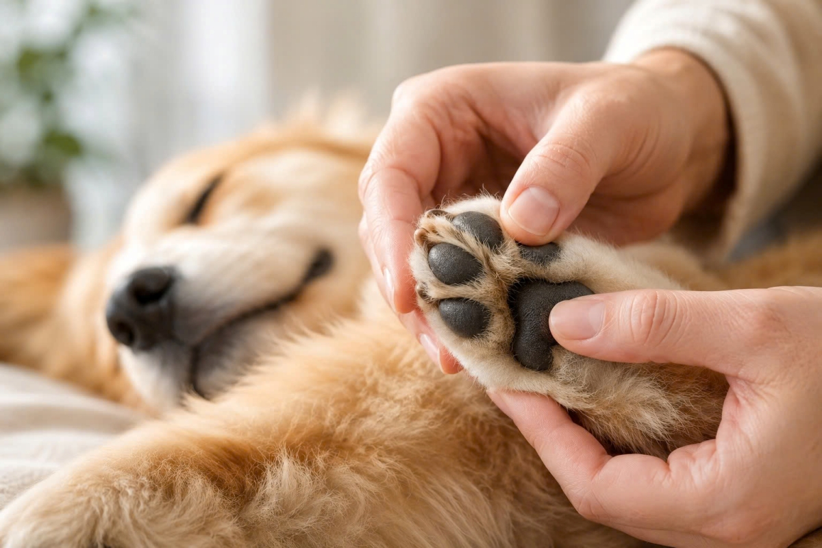 Kiểm tra và duy trì sự khô thoáng cho đệm thịt chó mèo để bảo vệ trạng thái thoải mái tự nhiên.