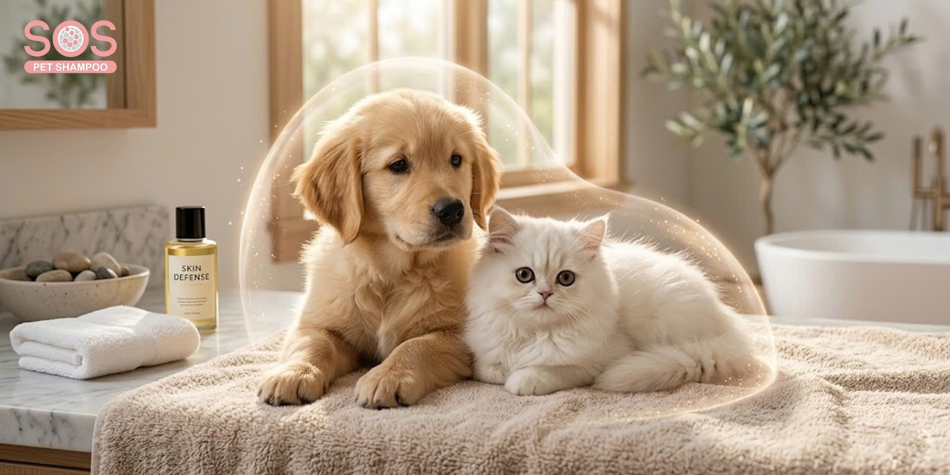 Hàng rào bảo vệ da chó mèo giúp ngăn chặn các tác nhân gây kích ứng.