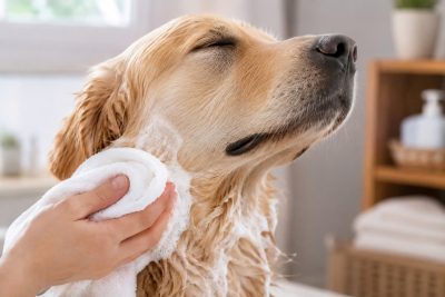 Kỹ thuật làm sạch cục bộ vùng lông bết dầu giúp loại bỏ dầu thừa mà không làm ảnh hưởng đến độ ẩm toàn thân.