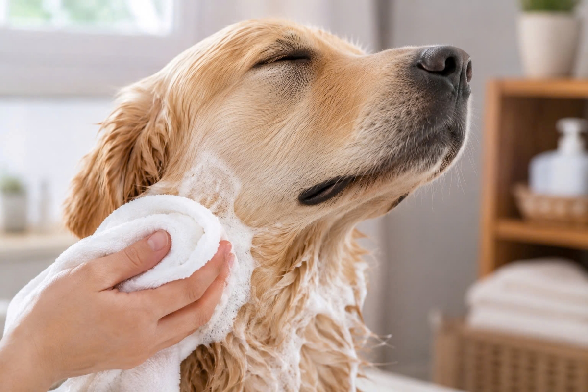 Kỹ thuật làm sạch cục bộ vùng lông bết dầu giúp loại bỏ dầu thừa mà không làm ảnh hưởng đến độ ẩm toàn thân.