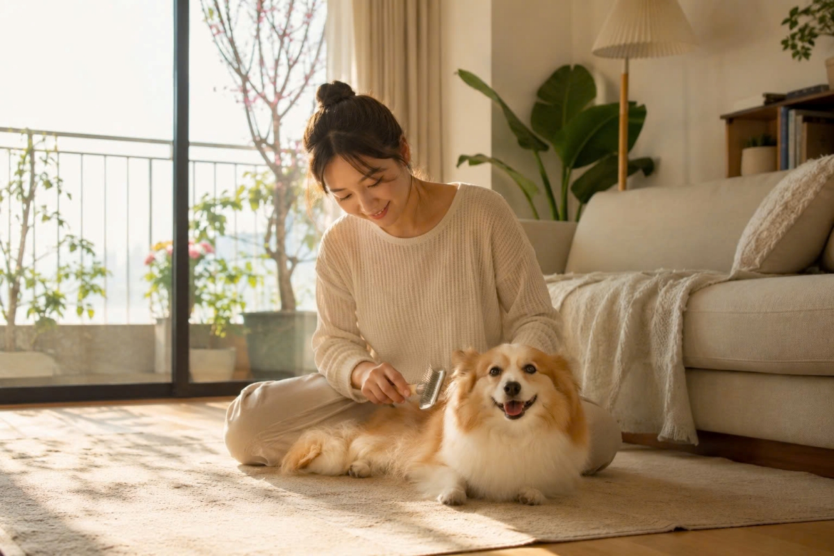 Thiết lập thói quen grooming cuối tuần giúp duy trì trạng thái sạch thoáng và thư giãn cho thú cưng.
