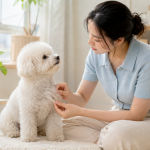 Lông chó bị ố vàng và sự lo lắng của chủ nuôi.