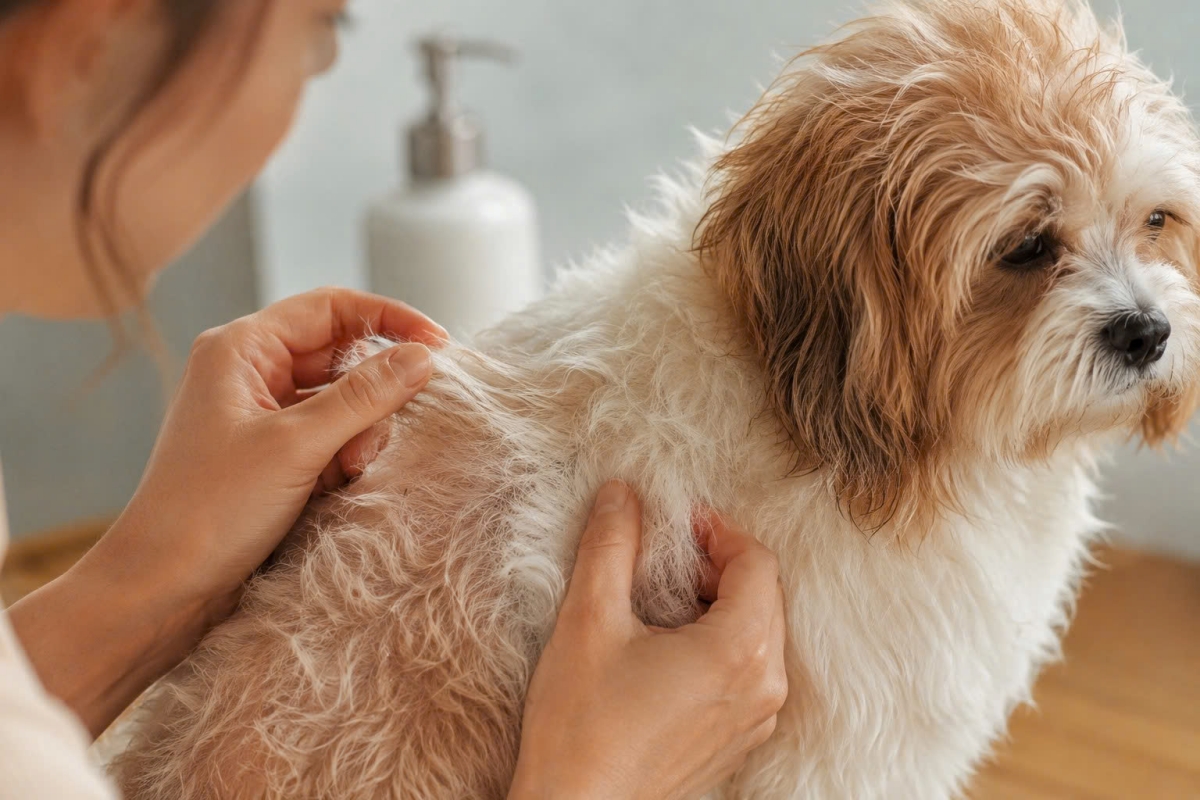 Tắm xong lông chó mèo vẫn xơ rối có thể liên quan đến cách chọn sữa tắm, xả bọt, chải và sấy.