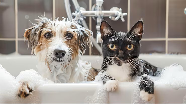 Chó và mèo được chăm sóc lông tại nhà bằng những cách phù hợp với từng loài.